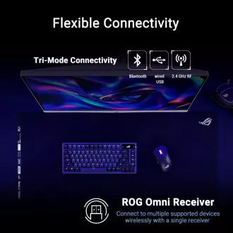 ASUS egér ROG Keris II Origin, vezeték nélküli játék egér, fekete
