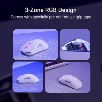 ASUS egér ROG Keris II Origin, vezeték nélküli játék egér, fehér
