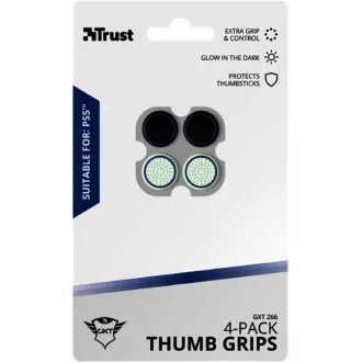 TRUST szilikon kupak GXT 266 4-csomag hüvelykujj fogantyú PS5-höz TRUST szilikon kupak GXT 266 4-csomag hüvelykujj fogantyú PS5-höz