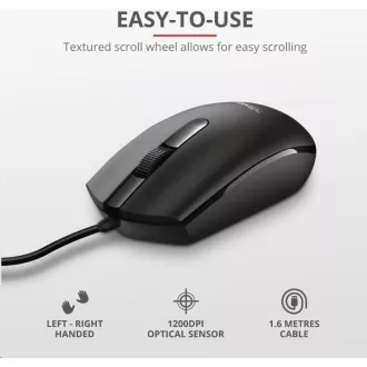 TRUST optikai BASI vezetékes egér, USB