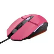 TRUST egér GXT 109P FELOX Gaming egér, optikai, USB, rózsaszín, rózsaszín