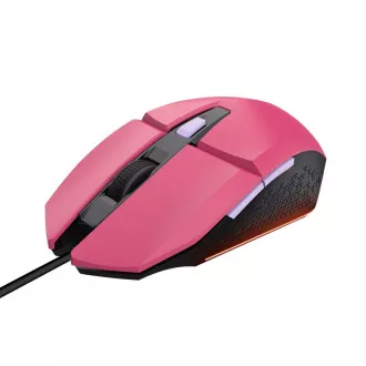 TRUST egér GXT 109P FELOX Gaming egér, optikai, USB, rózsaszín, rózsaszín