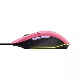 TRUST egér GXT 109P FELOX Gaming egér, optikai, USB, rózsaszín, rózsaszín