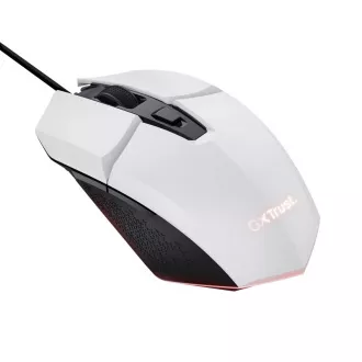 TRUST egér GXT 109W FELOX Gaming egér, optikai, USB, fehér