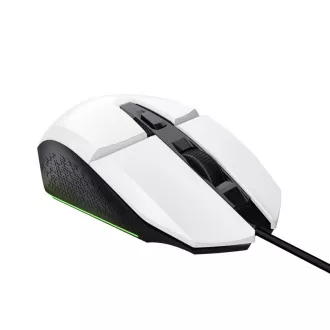TRUST egér GXT 109W FELOX Gaming egér, optikai, USB, fehér