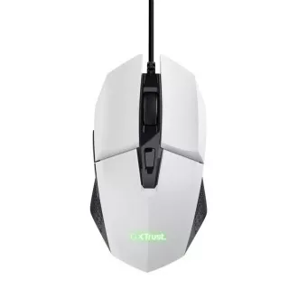 TRUST egér GXT 109W FELOX Gaming egér, optikai, USB, fehér