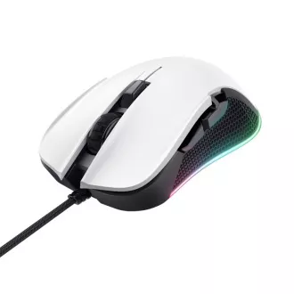 TRUST GXT 922W YBAR Eco Gaming egér, optikai, USB, fehér