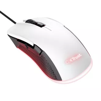 TRUST GXT 922W YBAR Eco Gaming egér, optikai, USB, fehér