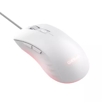 TRUST Gaming egér GXT 924W YBAR  Gaming egér, optikai, USB, fehér