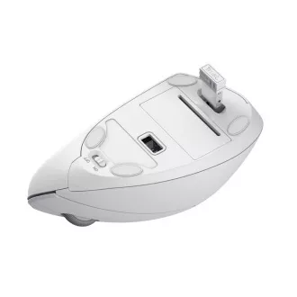 TRUST Verto függőleges egér Vezeték nélküli ergonomikus egér, USB, fehér TRUST Verto függőleges egér Vezeték nélküli ergonomikus egér, USB, fehér