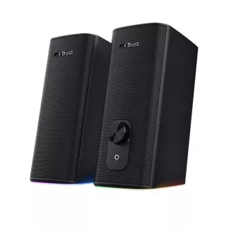 TRUST Speakers GXT 612 CETIC RGB-világítású 2.0 hangszórókészlet, Bluetooth, fekete