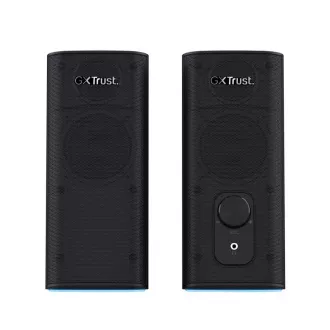 TRUST Speakers GXT 612 CETIC RGB-világítású 2.0 hangszórókészlet, Bluetooth, fekete