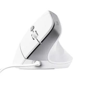 TRUST egér Bayo II Ergonomikus függőleges egér, USB, fehér