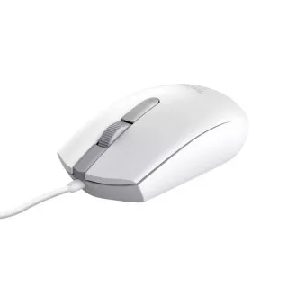TRUST egér TM-101, optikai, ECO, USB, fehér