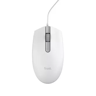 TRUST egér TM-101, optikai, ECO, USB, fehér