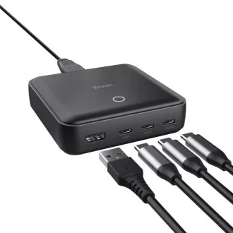 TRUST hálózati adapter MAXO 100W, 3x USB-C, 1xUSB-A