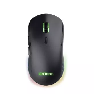 TRUST GXT927 Redex  Gaming egér, vezeték nélküli, optikai, RGB, fekete, fekete