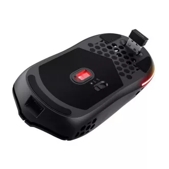 TRUST vezeték nélküli egér GXT 929 Helox Lightweight, RGB, Fekete