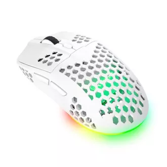 TRUST vezeték nélküli egér GXT 929W Helox Lightweight, RGB, Fehér