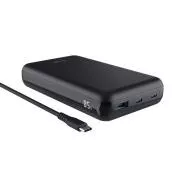 TRUST Powerbank notebookhoz 100W, 2xUSB-C, 1xUSB - 20000mAh