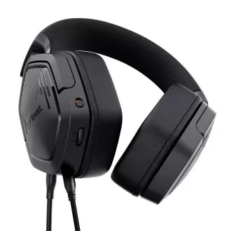 TRUST Gaming headset GXT 492 Carus, fekete