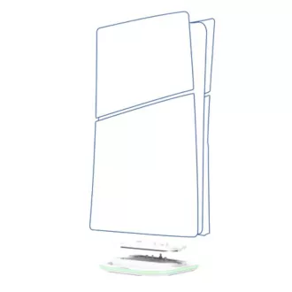 TRUST PS5 állvány GXT 229, LED, USB-C, fehér