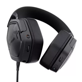 TRUST Gaming Headset GXT 493 Carus, Bluetooth, 2.4GHz, fekete TRUST Gaming Headset GXT 493 Carus, Bluetooth, 2.4GHz, fekete