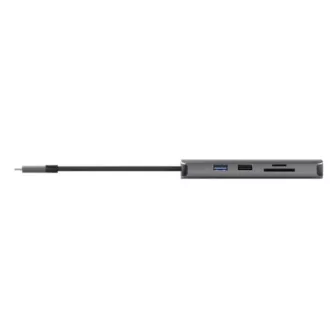 TRUST dokkolóállomás DALYX USB-C, 8in1, HDMI, RJ45, 2xUSB-C, 2xUSB-A, microSD/SD kártya, szürke színben