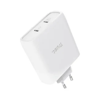 TRUST GaN MAXO 100W 2 portos USB-C töltő, fehér