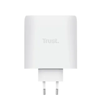 TRUST GaN MAXO 100W 2 portos USB-C töltő, fehér