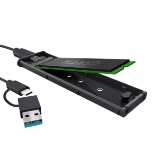 TRUST Külső doboz M.2 SSD-hez, USB-C 3.2 Gen2, M.2 2280, fekete