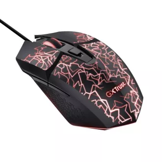 TRUST egér GXT 113 Felox, vezetékes USB, RGB, fekete