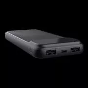 TRUST Powerbank Avala, 10000 mAh, 1xUSB-C   2xUSB, fekete