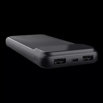 TRUST Powerbank Avala, 10000 mAh, 1xUSB-C   2xUSB, fekete
