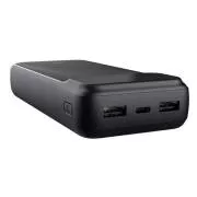 TRUST Powerbank Avala, 20000 mAh, 1xUSB-C   2xUSB, fekete