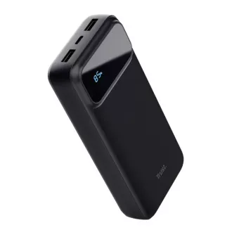 TRUST Powerbank Avala, 20000 mAh, 1xUSB-C   2xUSB, fekete