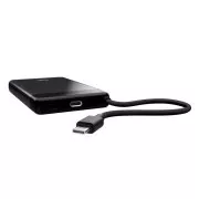 TRUST Powerbank Fiera, 10000 mAh, kábellel, 2x USB-C, fekete