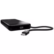 TRUST Powerbank Fiera, 20000 mAh, kábellel, 2x USB-C, fekete