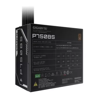 GIGABYTE P750BS, 750W, 80PLUS Bronze, 120 mm-es, 120 mm-es