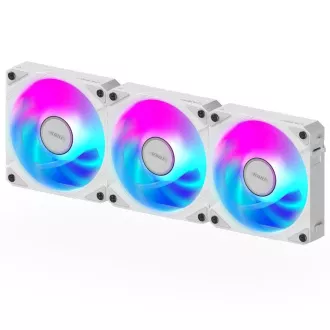 GIGABYTE ventilátor AORUS EZ CHAIN FAN ICE 3-PACK, 3x120mm, fehér