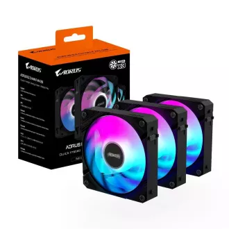 GIGABYTE ventilátor AORUS EZ CHAIN FAN 3-PACK, 3x120mm, fekete