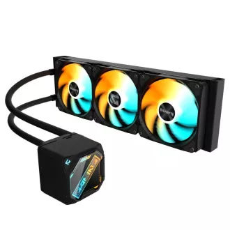 GIGABYTE vízhűtő GAMING 360, 3x120mm, ARGB, LGA1851, AM5, fekete