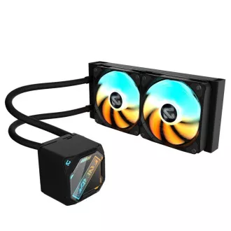 GIGABYTE vízhűtő GAMING 240, 2x120mm, ARGB, LGA1851, AM5, fekete