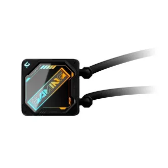 GIGABYTE vízhűtő GAMING 240, 2x120mm, ARGB, LGA1851, AM5, fekete