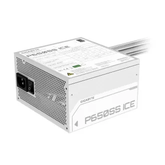 GIGABYTE tápegység P650SS ICE, 650W, 80  Silver, 120mm, ATX 3.0, fehér
