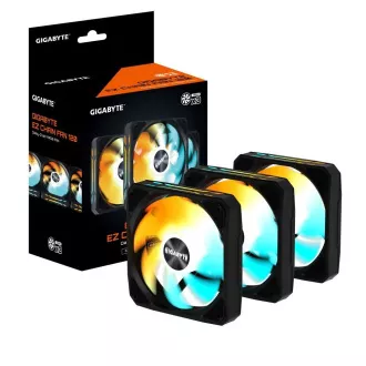 GIGABYTE ventilátor EZ CHAIN FAN 3-PACK, 3x120mm, fekete