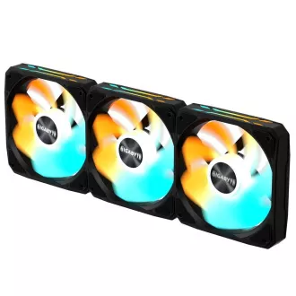 GIGABYTE ventilátor EZ CHAIN RVS FAN 3-PACK, 3x120mm, fekete GIGABYTE ventilátor EZ CHAIN RVS FAN 3-PACK, 3x120mm, fekete