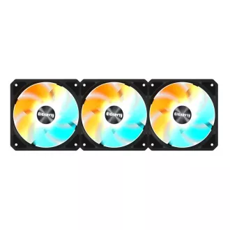 GIGABYTE ventilátor EZ CHAIN RVS FAN 3-PACK, 3x120mm, fekete GIGABYTE ventilátor EZ CHAIN RVS FAN 3-PACK, 3x120mm, fekete