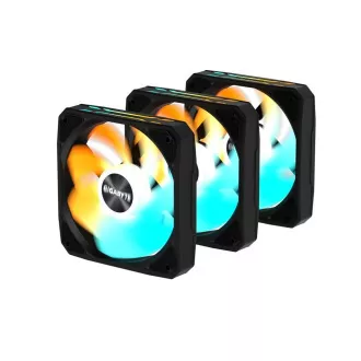 GIGABYTE ventilátor EZ CHAIN RVS FAN 3-PACK, 3x120mm, fekete GIGABYTE ventilátor EZ CHAIN RVS FAN 3-PACK, 3x120mm, fekete