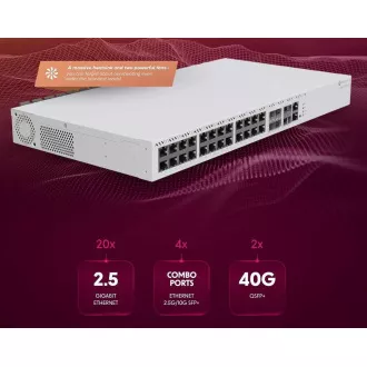 MikroTik Cloud Router Switch CRS326-4C 20G 2Q RM felhőkapcsoló